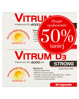 Vitrum D3 Strong Dwupak 2 x 60 Kapsułek