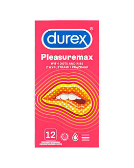 Durex Pleasuremax Prezerwatywy, 12 szt.