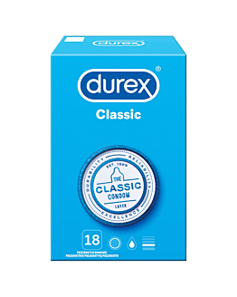 Durex Classic Prezerwatywy, 18 szt.