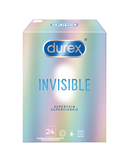 Durex Invisible per Maggiore Intimità preservativi 24 pz