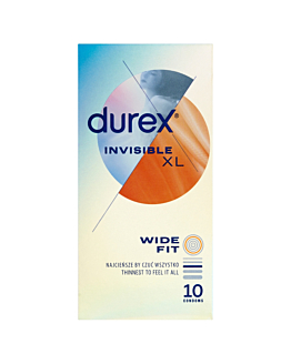 Durex Invisible XL Prezerwatywy, 10 szt.