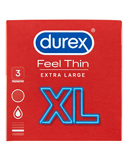 Durex Feel Thin XL Prezerwatywy, 3 szt.