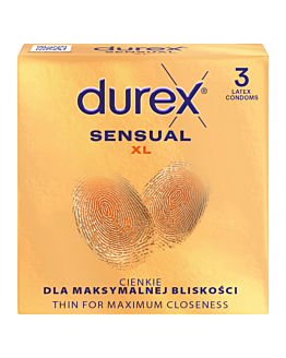 Durex Sensual XL Prezerwatywy, 3 szt.