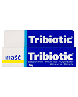 Tribiotic maść zapobieganie zakażeniom bakteryjnym przy drobnych ranach i oparzeniach