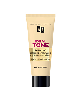 AA Make Up Ideal Tone Idealne Podkład do twarzy dopasowujący się do twarzy, 103 Light Beige