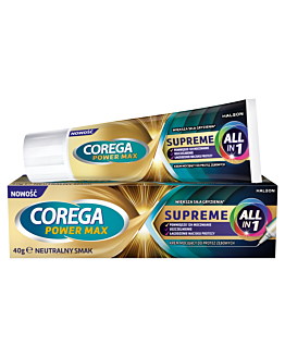 Corega Power Max Supreme All-in 1 Krem Mocujący do Protez Zębowych