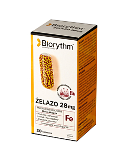 Biorythm Żelazo 28 mg, Kapsułki