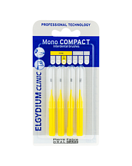 Elgydium Clinic Mono Compact 2 Żółta szczoteczka międzyzębowa