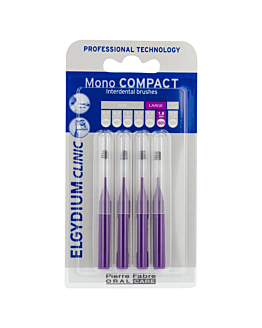 Elgydium Clinic Mono Compact 5, Purpurowa szczoteczka międzyzębowa