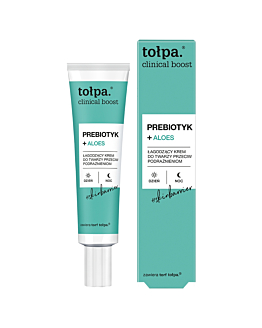 Tołpa Clinical Boost Prebiotyki + Aloes Łagodzący krem do twarzy przeciw podrażnieniom 