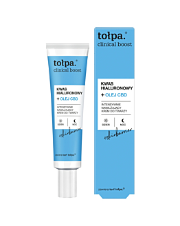 Tołpa Clinical Boost Kwas Hialuronowy + Olej CBD Intensywnie nawilżający krem do twarzy