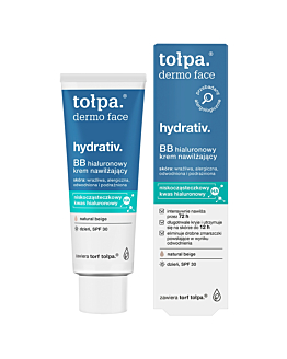 Tołpa Dermo Face Hydrativ Hialuronowy krem BB nawlżający na dzień SPF30 