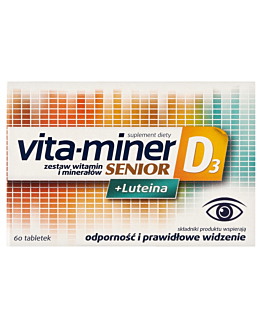 Vita-miner Senior D3 + Luteina tabletki