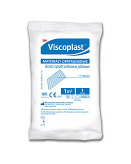 Viscoplast, Gaza opatrunkowa jałowa 17-nitkowa, 1m2