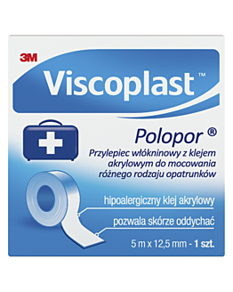 Viscoplast Polopor, Przylepiec włókninowy, 5x0,0125m