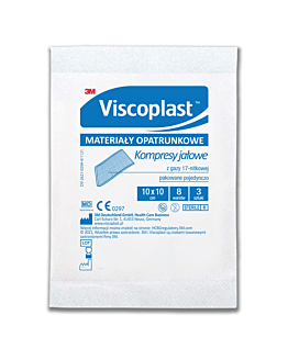 Viscoplast Kompresy gazowe jałowe 10x10cm