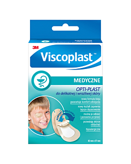 Viscoplast Opti-Plast, Plastry do delikatnej i wrażliwej skóry, 8,2x5,7cm