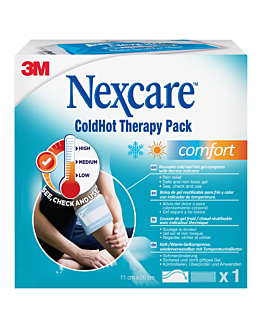 Nexcare ColdHot Therapy Pack Comfort, Zimno-ciepły okład żelowy wielokrotnego użytku, 11x26cm
