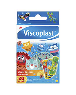 Viscoplast Zwierzaki, Plastry dla dzieci, 2,5x7,2cm