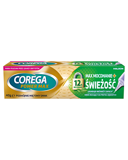 Corega Power Max Mocowanie + Świeżość Krem do protez
