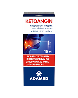 Ketoangin 1 mg/ml, Aerozol do stosowania w jamie ustnej