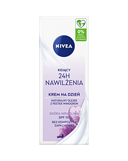 Nivea 24h Nawilżenia Kojący krem na dzień SPF15