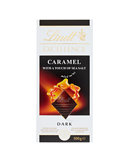 Lindt Excellence Gorzka czekolada z chrupiącymi kawałkami karmelu i odrobiną soli morskiej
