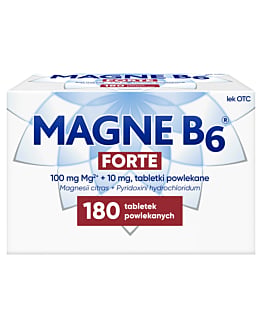 Magne B6 Forte 100mg+10mg, 180 tabl. powl.