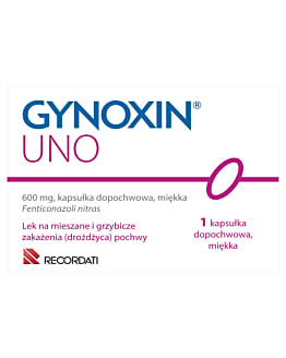 Gynoxin Uno 600 mg kapsułka dopochwowa miękka