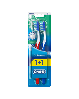 Oral-B Szczoteczka 3D White Fresh Medium Duopack