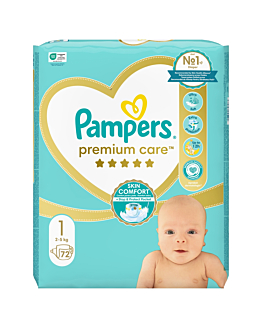 Pampers Premium Care Pieluchy (1) Newborn, 72 szt.