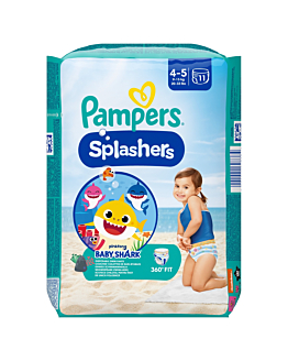 Pampers Pants Splashers Baby Shark Pieluchomajtki (4-5), 11szt.