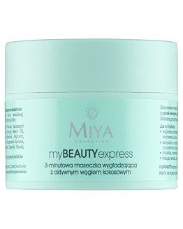 Miya Mybeautyexpress 3-Minutowa maseczka wygładzająca z aktywnym węglem kokosowym