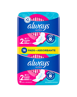 Always Ultra Super Plus Podpaski higieniczne, 16 szt.