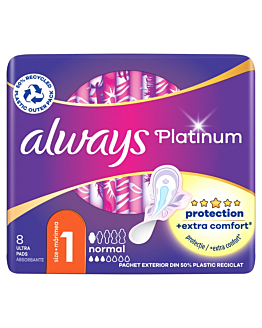 Always Platinum Ultra Normal Plus Podpaski higieniczne, 8szt.