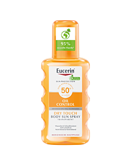 Eucerin Oil Control SPF 50+ Transparentny spray ochronny do ciała, 200 ml