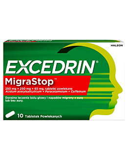 Excedrin MigraStop  250 mg + 250 mg + 65 mg  10 tabl.