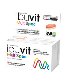 Ibuvit MultiSpec,Zestaw witamin i minerałówTabletki, 30 szt.