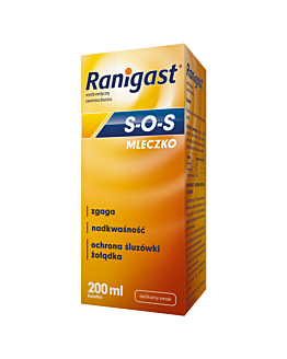 Ranigast S-O-S, Łagodzenie objawów refluksu żołądkowo-przełykowego, Mleczko 