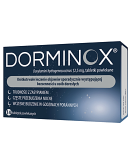 Dorminox 12,5 mg 14 Tabletek Powlekanych