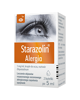 Starazolin Alergiamg/ml Krople Do Oczu Butelki Po 5 ml