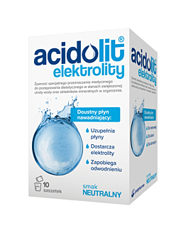 Acidolit Dla Niemowląt, Elektrolity w saszetkach, Bezsmakowe