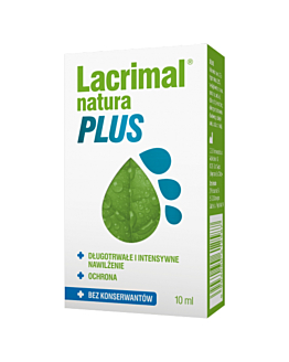 Lacrimal Natura Plus, Nawilżające krople do oczu, bez konserwantów
