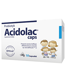 Acidolac, Suplement diety zawierający żywe kultury bakterii, Kapsułki