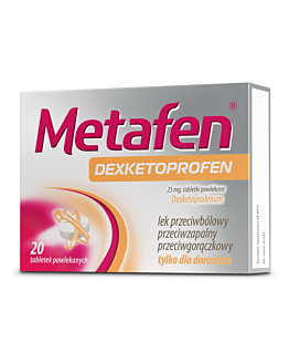 Metafen Dexketoprofen 25 mg tabletki powlekane