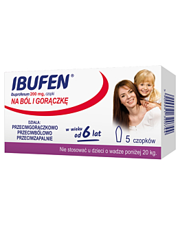 Ibufen Czopki 200 mg 5 szt.