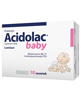 Acidolac Baby, Probiotyk dla niemowląt, dzieci i osób dorosłych, Saszetki