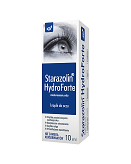 Starazolin HydroForte, Nawilżające krople do oczu, 0,4% hialuronianu sodu