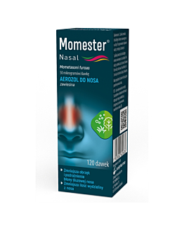 Momester Nasal 50 mikrogramów/dawkę aerozol do nosa, 120 dawek