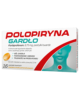 Polopiryna 8,75mg Pastylki na gardło, 16 past.